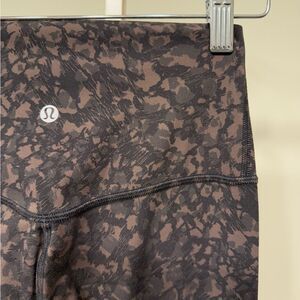 Lululemon Black and Brown Patterned Leggings